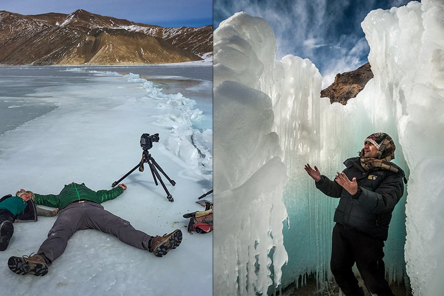 Fun moments on our winter photography journeys in Ladakh…