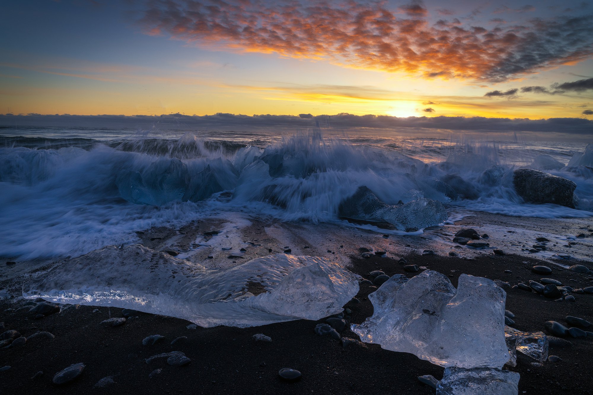 Diamond_beach Iceland Winter