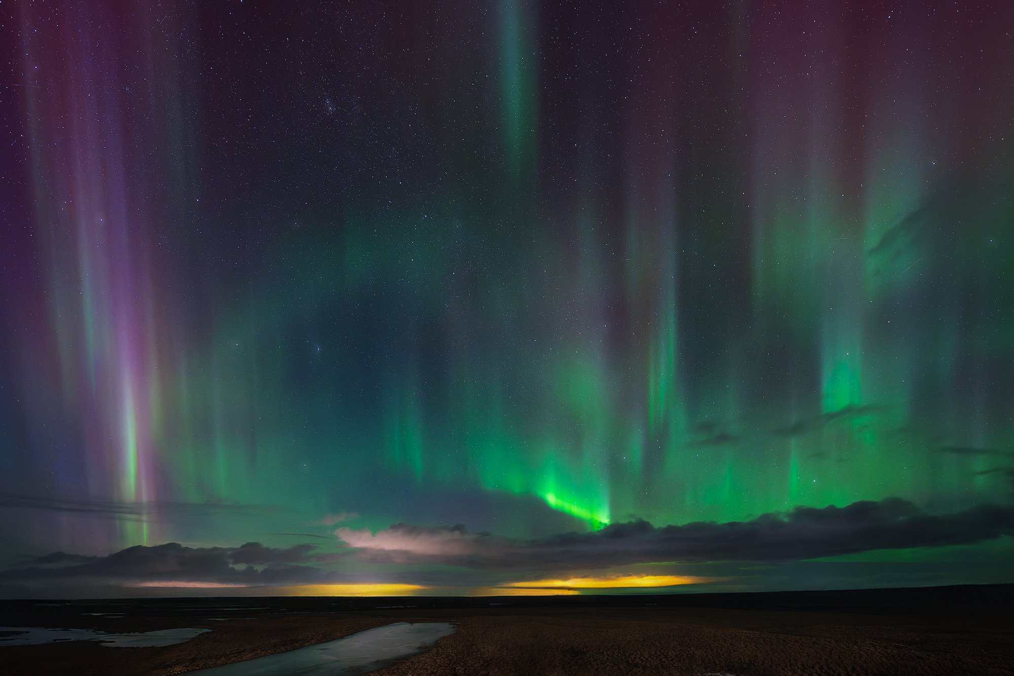 Hvolsvollur_aurora_1